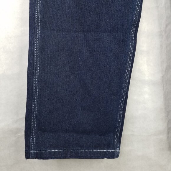 Okonkwo Railway Jeans Men's Small Carpenter Dark Wash Straight Leg Cotton NEW - Picture 7 of 16